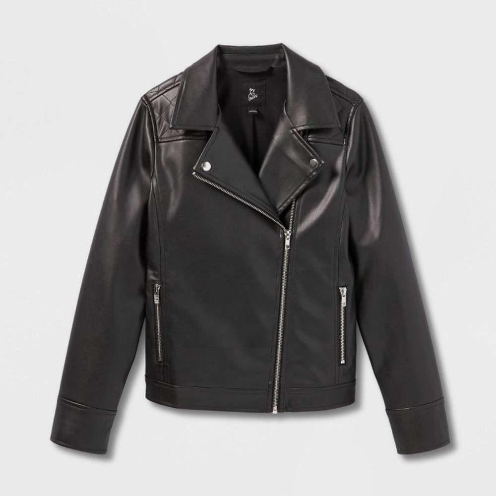 Art Class- Faux Leather Jacket (XS 4/5)
